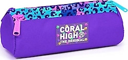 Coral High 11161 Leopar Desenli 3 Bölmeli Kalemlik