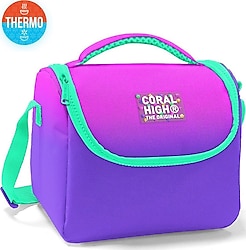 Coral High 11762 Pembe Mor Renk Geçişli Termoslu Beslenme Çantası