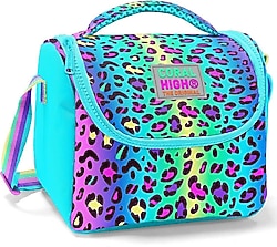 Coral High 11785 Renkli Leopar Desenli Termoslu Beslenme Çantası