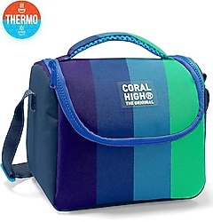 Coral High 11797 Renkli Çizgili Termoslu Beslenme Çantası