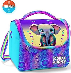 Coral High 11883 Fil Desenli Termoslu Beslenme Çantası