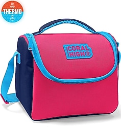 Coral High 11894 Neon Mercan Lacivert Termoslu Beslenme Çantası