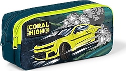 Coral High 12067 Araba Desenli 2 Bölmeli Kalemlik