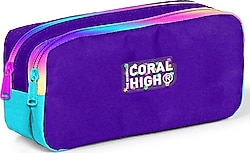Coral High 12072 Rainbow Fermuarlı 2 Bölmeli Kalemlik