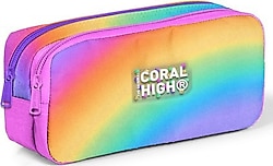 Coral High 12116 Renk Geçişli 2 Bölmeli Kalemlik