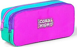 Coral High 12117 Çok Renkli 2 Bölmeli Kalemlik