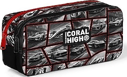 Coral High 12120 Araba Desenli 2 Bölmeli Kalemlik