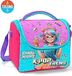 Coral High 12788 K-Pop Desenli Termoslu Beslenme Çantası
