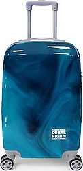 Coral High 16533 Renkli Desenli ABS Kabin Boy Valiz