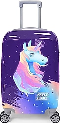 Coral High 16540 Unicorn Desenli Kabin Boy Valiz