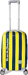 Coral High 16562 Sarı Lacivert Çubuklu ABS Kabin Boy Valiz