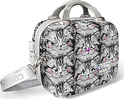 Coral High 16899 Kedi Desenli ABS Valiz