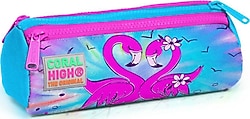 Coral High 22030 Flamingo Desenli 3 Bölmeli Kalemlik