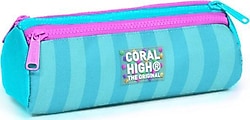 Coral High 22087 Çizgili 3 Bölmeli Kalemlik