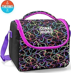Coral High 22770 Kalp Desenli Termoslu Beslenme Çantası