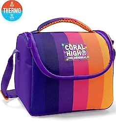 Coral High 22774 Renkli Çizgili Termoslu Beslenme Çantası