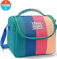 Coral High 22779 Renkli Çizgili Termoslu Beslenme Çantası