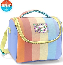 Coral High 22780 Renkli Çizgili Termoslu Beslenme Çantası