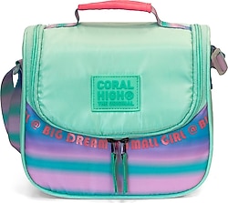 Coral High 27427 Su Yeşili Mor Termoslu Beslenme Çantası