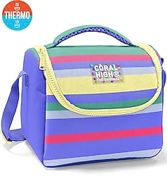 Coral High 37102 Renkli Çizgili Termoslu Beslenme Çantası