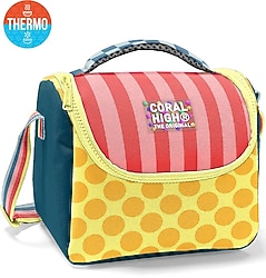 Coral High 37104 Renkli Desenli Termoslu Beslenme Çantası