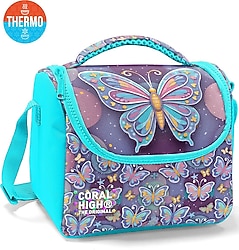 Coral High 37106 Kelebek Desenli Termoslu Beslenme Çantası