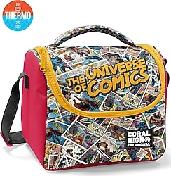 Coral High 37115 Çizgi Roman Desenli Termoslu Beslenme Çantası