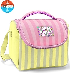 Coral High 37123 Çizgi Desenli Termoslu Beslenme Çantası