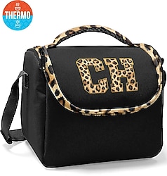 Coral High 37128 Leopar CH Harf Desenli Termoslu Beslenme Çantası