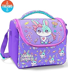 Coral High 37155 Tavşan Desenli Termoslu Beslenme Çantası