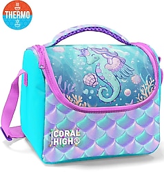 Coral High 37156 Unicorn Denizatı Desenli Termoslu Beslenme Çantası