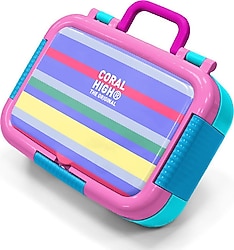 Coral High 39102 Milka Çizgi Desenli Çelik Beslenme Kutusu