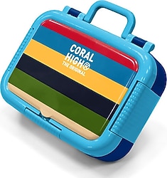 Coral High 39112 Çok Renkli Çizgi Desenli Çelik Beslenme Kutusu