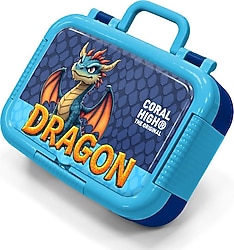 Coral High 39113 Dragon Desenli Çelik Beslenme Kutusu