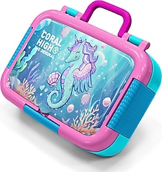 Coral High 39156 Unicorn Denizatı Desenli Çelik Beslenme Kutusu
