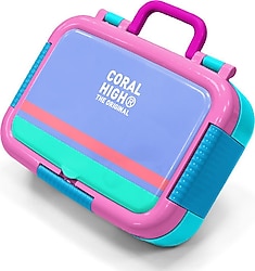 Coral High 39175 Derin Mavi Desenli Çelik Beslenme Kutusu