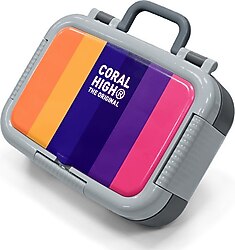 Coral High 39181 Renkli Çizgili Desenli Çelik Beslenme Kutusu