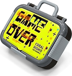 Coral High 39207 Game Over Desenli Çelik Beslenme Kutusu