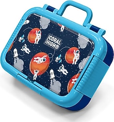Coral High 39313 Astronot Desenli Çelik Beslenme Kutusu