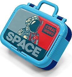 Coral High 39345 Astronot Desenli Çelik Beslenme Kutusu