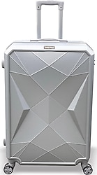 Coral High Diamond 16618 ABS Gümüş Büyük Boy Valiz