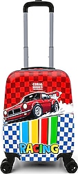 Coral High Kids 16699 Araba Desenli ABS Çocuk Valizi