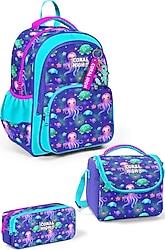 Coral High SET0114422 Deniz Temalı 3'lü Okul Çanta Seti
