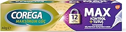 Corega Max Kontrol + Tutuş Tat İçermez 40 gr Protez Diş Yapıştırıcı