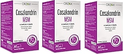 Orzax Cosakondrin MSM 60 Tablet 3'lü