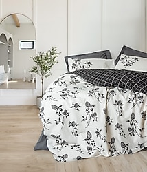 Cotton Box Balance Ohia Antrasit Tek Kişilik Nevresim Takımı