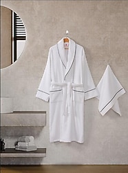 Cotton Box Classic Mahur Pamuk Bornoz Seti