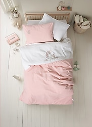 Cotton Box Cuddly Bonic Beyaz Nakışlı Bebek Nevresim Takımı