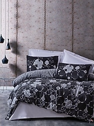 Cotton Box Dark Tek Kişilik Nevresim Takımı Round Gri