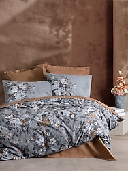 Cotton Box Lenora Kahve Çift Kişilik Nevresim Takımı